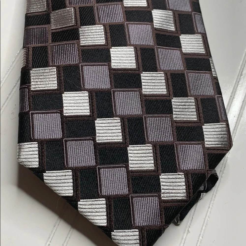 Pronto Uomo Couture - Black White Gray Tie